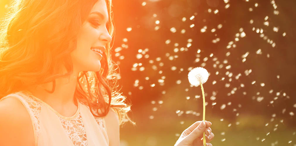 Girl with a dandelion