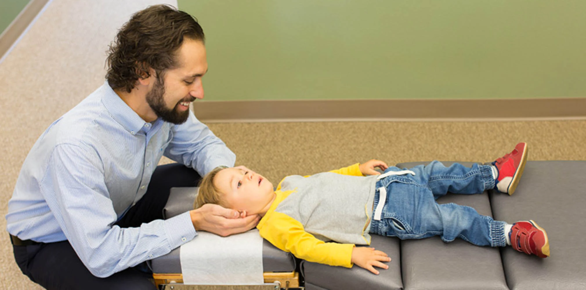 Chiropractor and a kid
